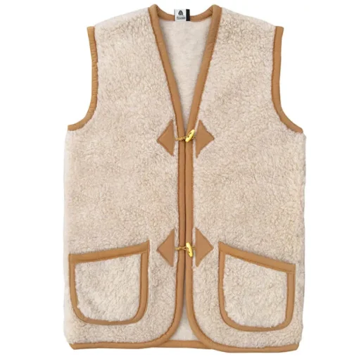 Alwero Bodywarmer dames van wol – Alpen Beige
