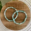 Baby Natura Amazoniet kogelarmband 6mm dames