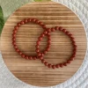 Baby Natura Rode Jaspis kogelarmband 6mm dames