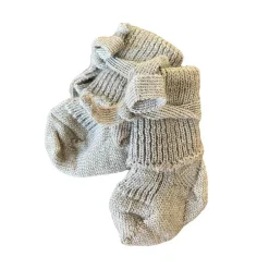 Hirsch natur Striksokjes baby sesam