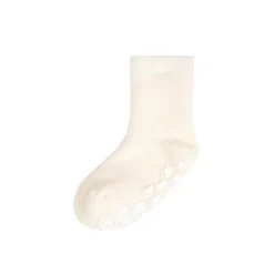 Joha Wollen sokken met anti slip – ecru